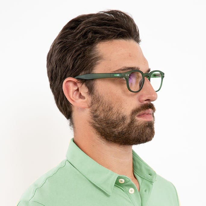 ochelari lumina albastra ochelari vedere bărbați - verde - laterali