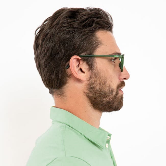 ochelari lumina albastra ochelari vedere bărbați - verde - profil