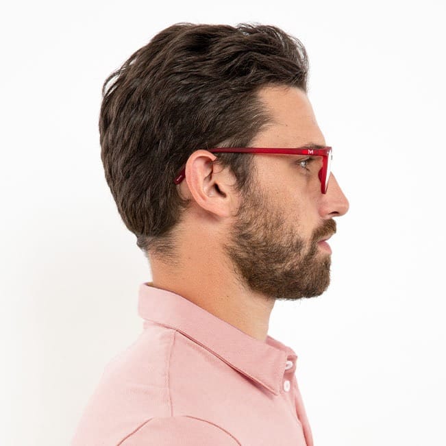 ochelari lumina albastra ochelari vedere bărbați - rosie - profil